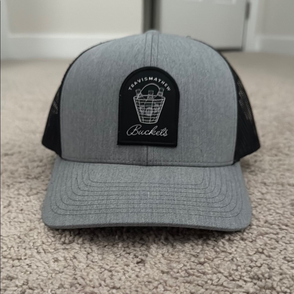 Travis Mathew Gray and Black Men's Cap